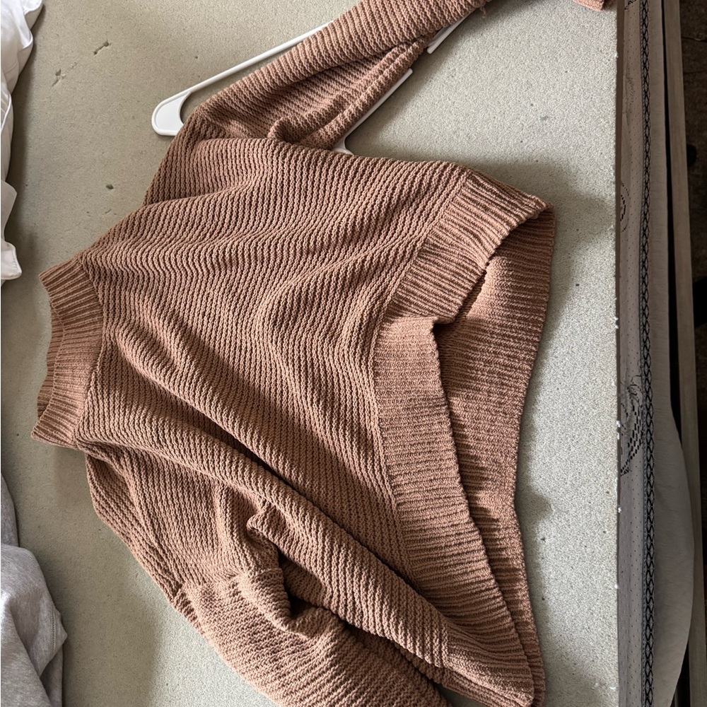Hollister Cozy Brown Knit Sweater